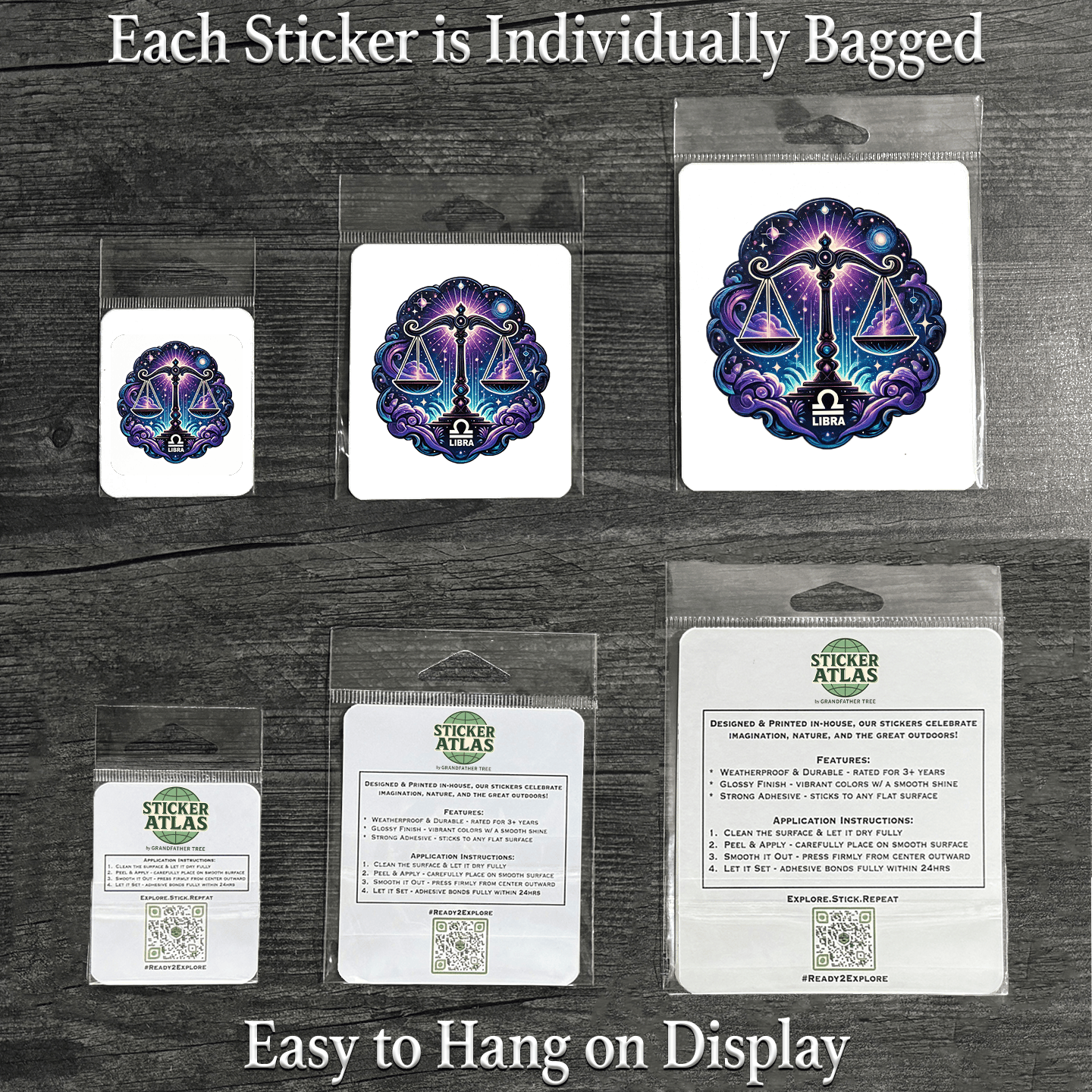 Sticker Atlas - Wholesale Sticker - Libra Zodiac Sticker1