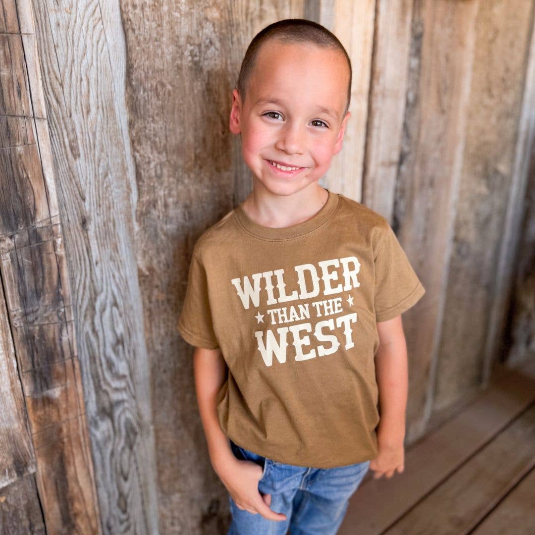 Sweet Wink - Wholesale Screen Printed T-Shirt - Kids - Wilder Than The West Short Sleeve T-Shirt - Western Apparel1
