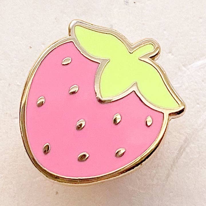 Mini Pin Esmalte Morango Giro por atacado de Alum and Ink