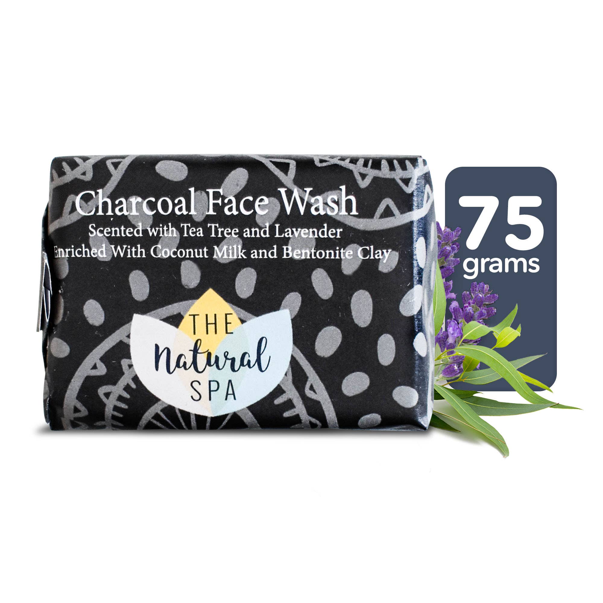 The Natural Spa Cosmetics – wholesale Facial cleanser – Charcoal face Wash - cleansing bar Lavender Tea Tree 4
