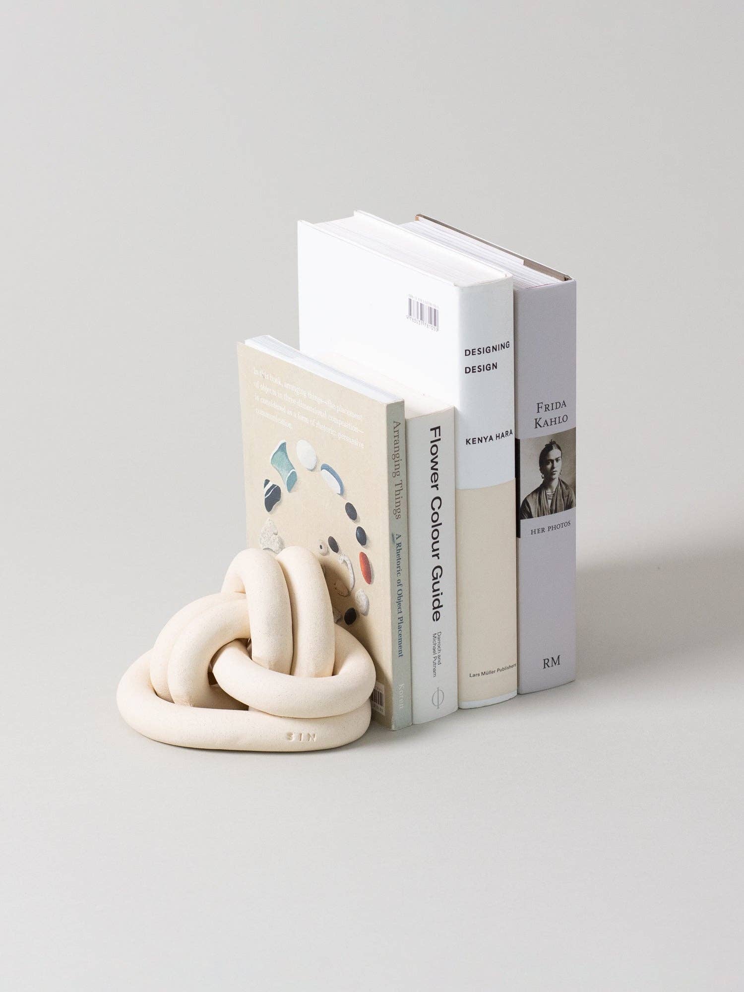 Virginia Sin - Wholesale Decorative Tabletop Object - XL Fist Knot, Bone0