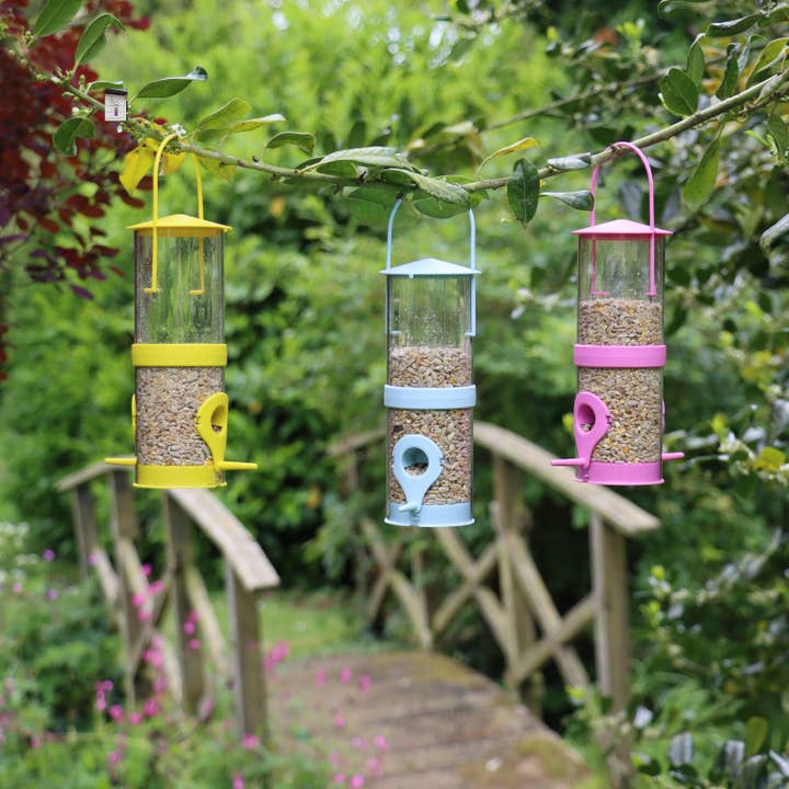 Wildlife World – wholesale Bird feeder – CH-ECO Recycled Multi-Coloured Bird Feeders - Made in the UK7