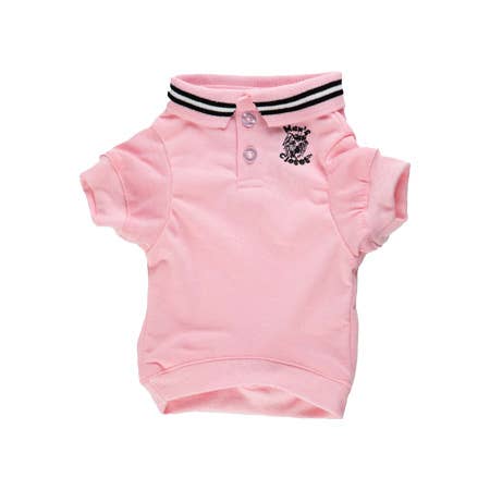 Barker's Bowtique - Wholesale Pet Shirt Collar - Dog - Hip Doggie - Max's Closet Light Pink Polo