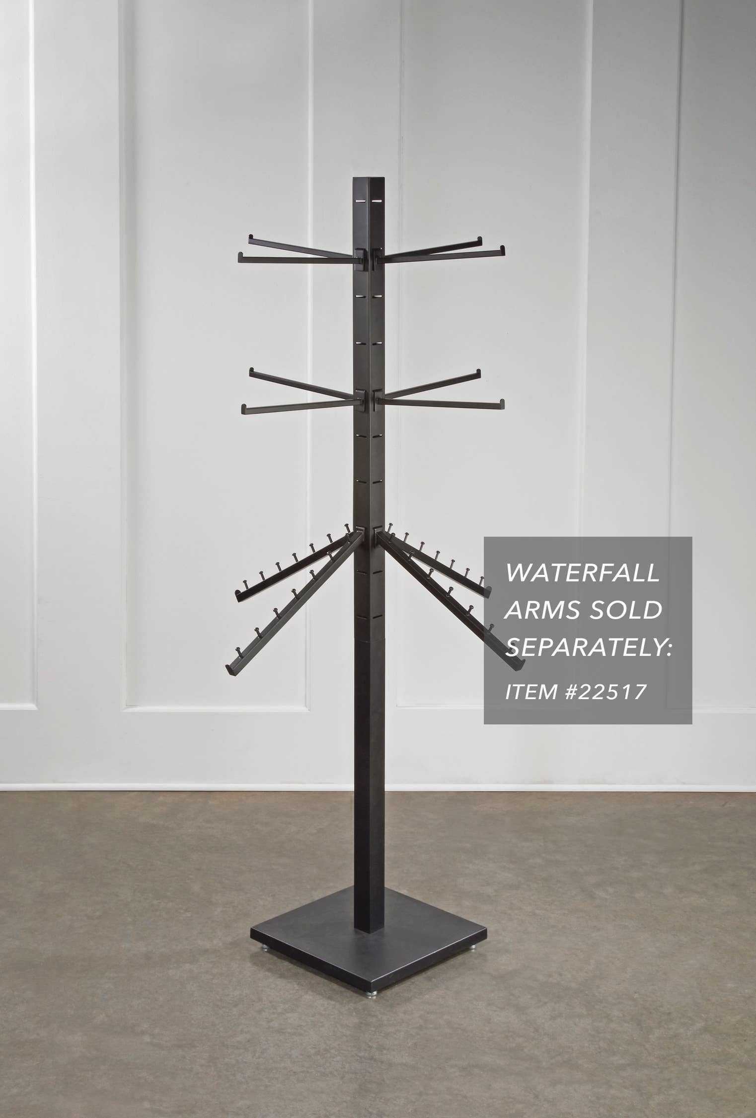 Tripar International - Vente Support/étui pour présentoir - Présentoir sur pied à 4 faces avec 12 bras réglables5