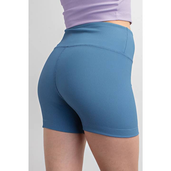 Rae Mode - Wholesale Athletic Shorts - Women's - NYLON RIB BIKER PANT WITH SIDE POCKETS11