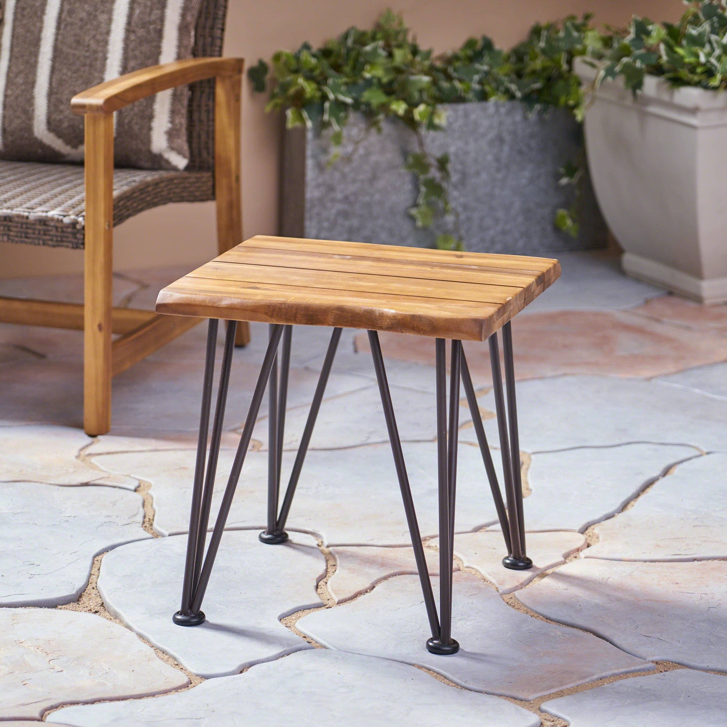 39F Inc. - Wholesale Side Table - Zenith Outdoor Industrial Accent Table, Set of 23