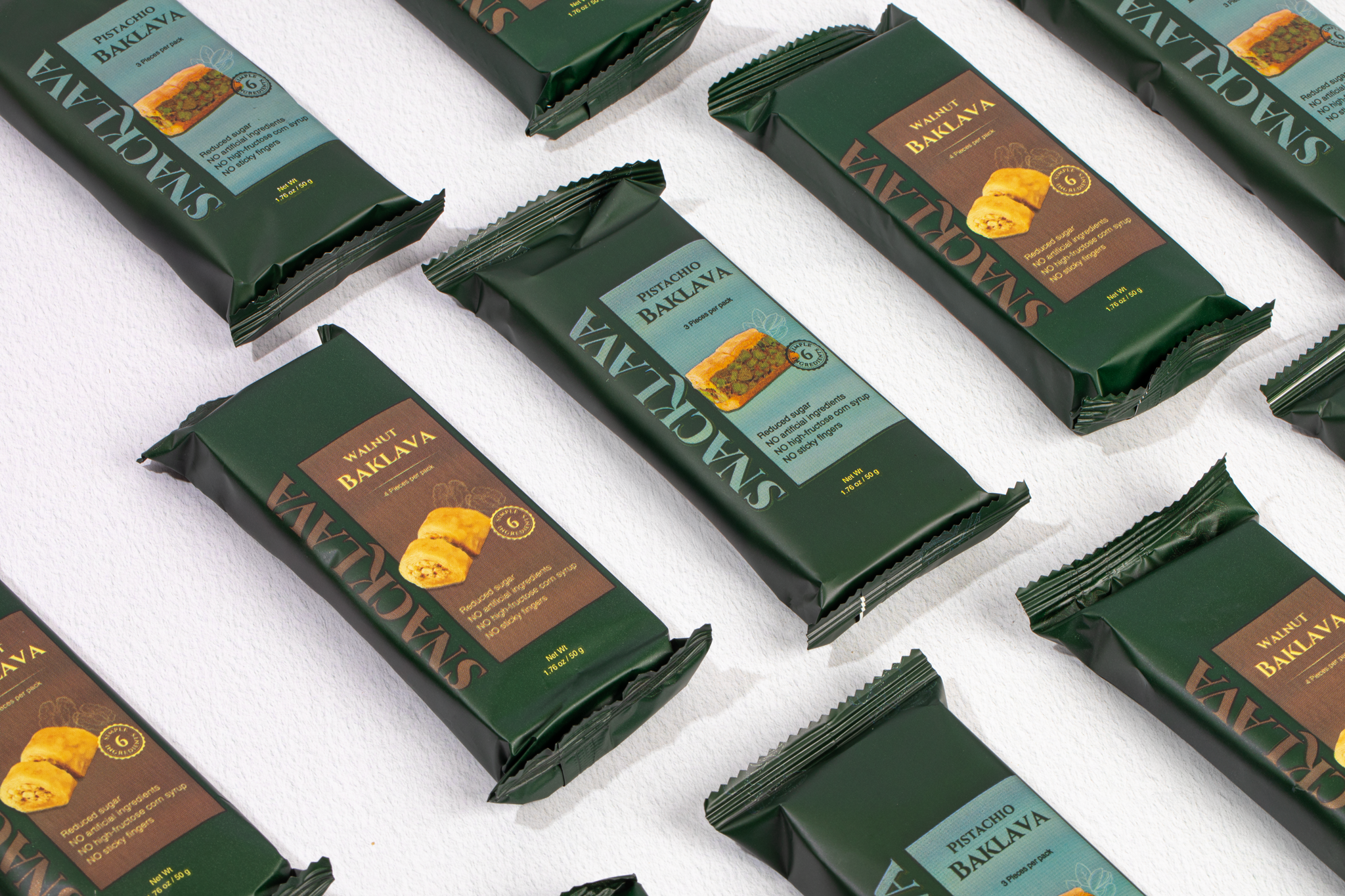 Dar Baklava, LLC (Free Shipping) - Wholesale Snack Bar - Baklava Pistachio - Snacklava® | 20 Pack3