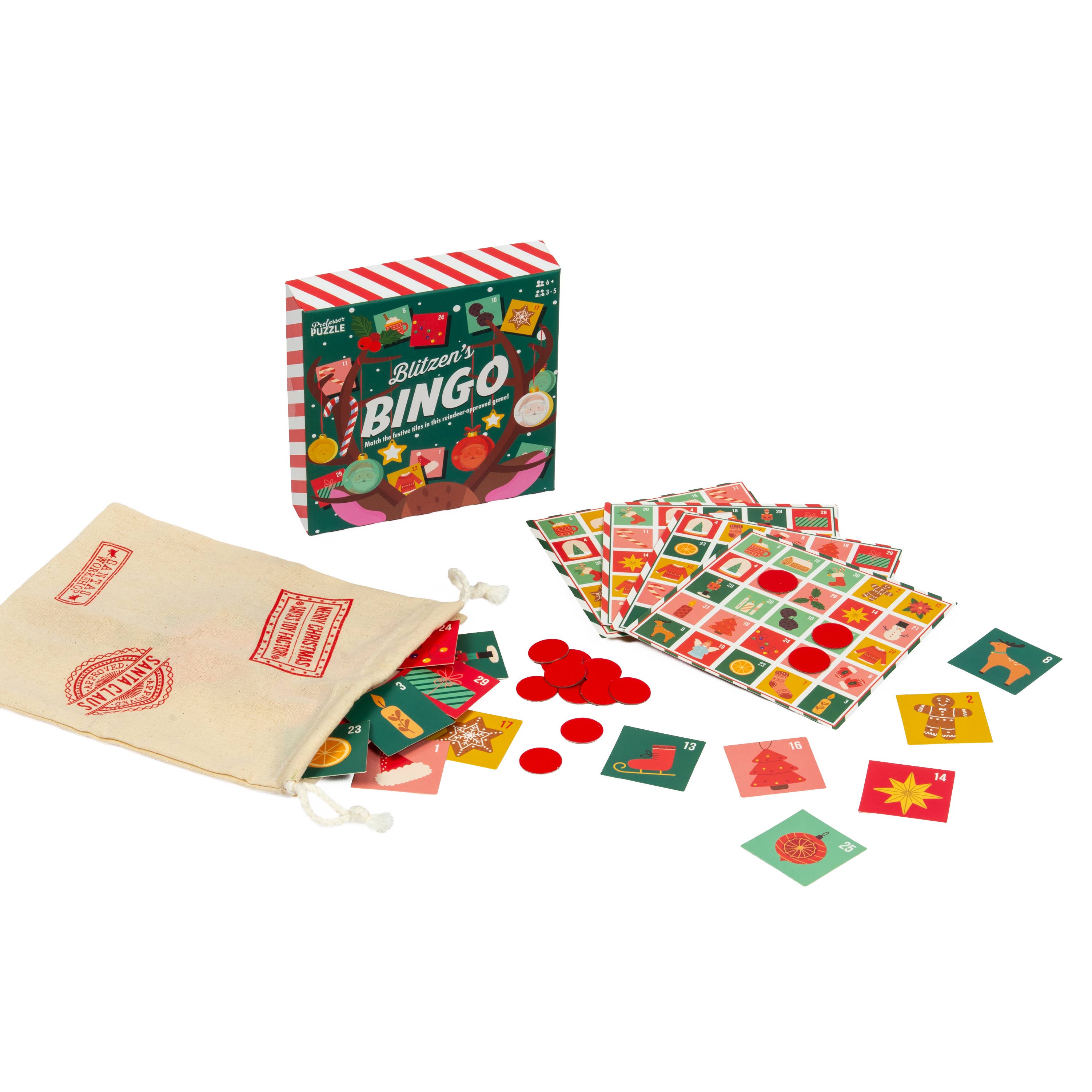 Professor Puzzle – wholesale Board game – Festive Bingo FSC2