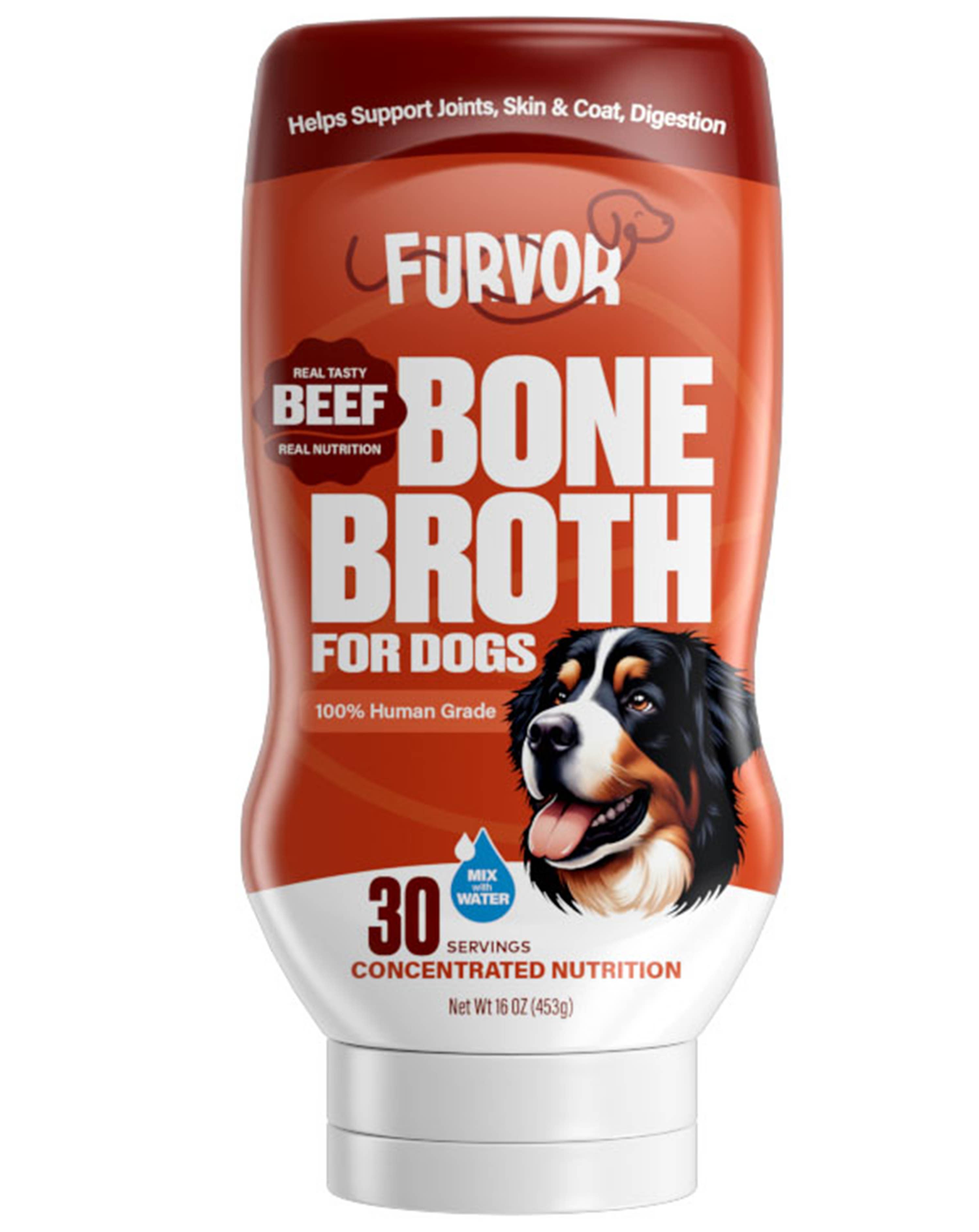 Furvor - Wholesale Pet Food - Dog - Bone Broth Topper - Beef