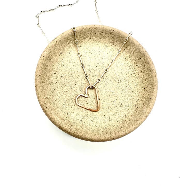 Rose Gold Heart Pendant Necklace - Valentine's Day Gift for wholesale by The Pink Locket