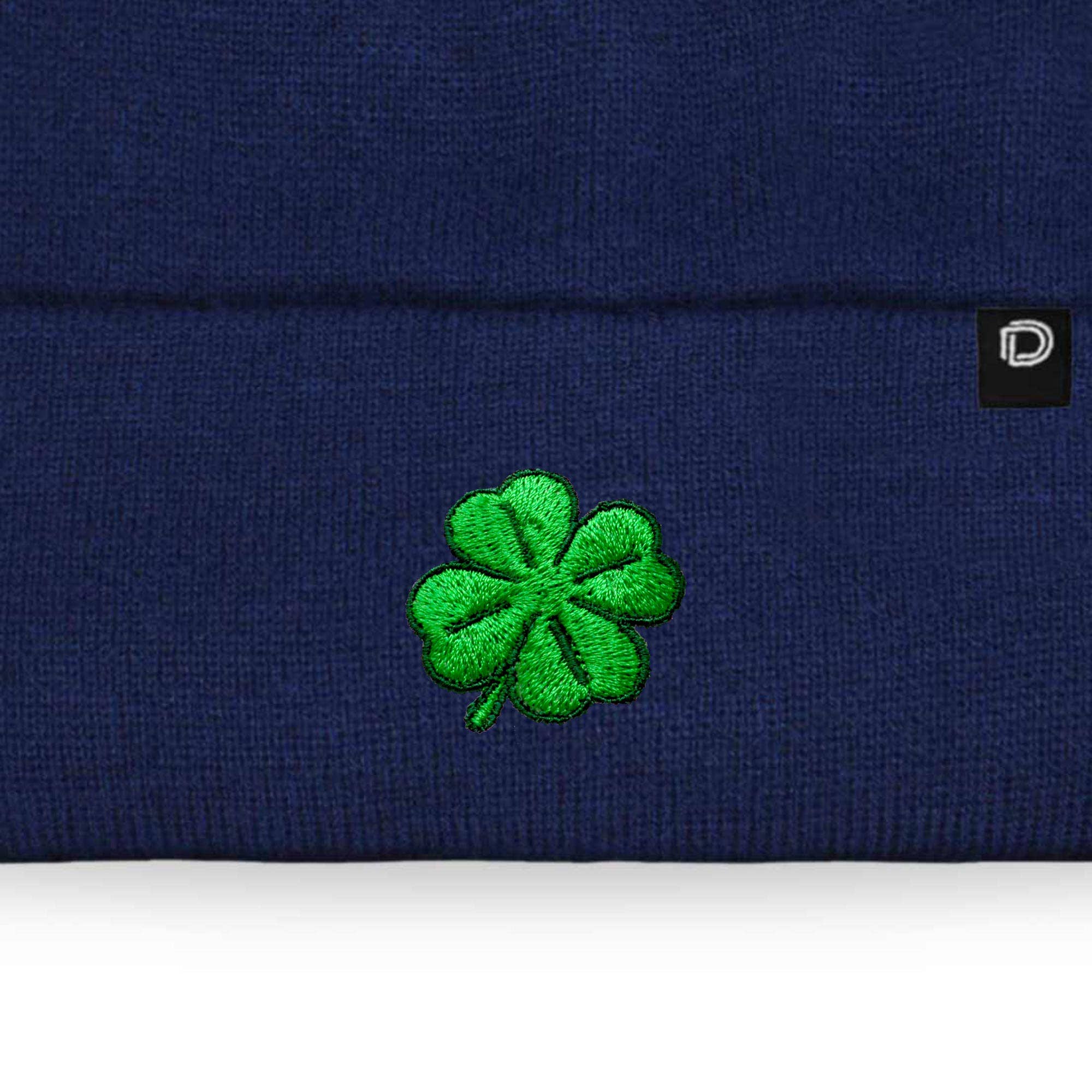 Dalix - Wholesale Beanie - Women's - Dalix Embroidered Clover Beanie Cap Cuffed Knit Hat Women36