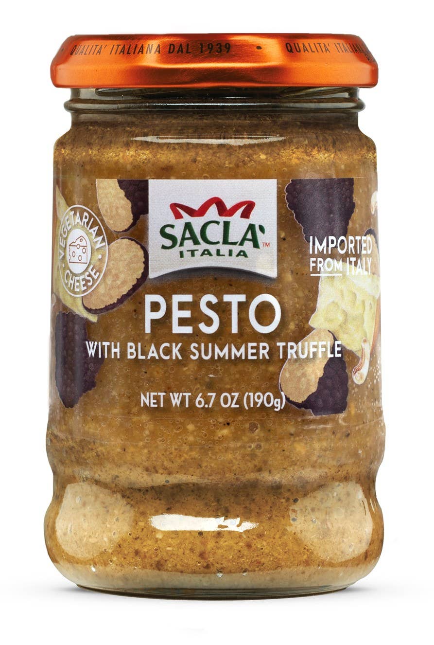 Sacla - Wholesale Pesto - Sacla Italy Black Summer Truffle Pesto 6x6.7oz Pasta Sauce