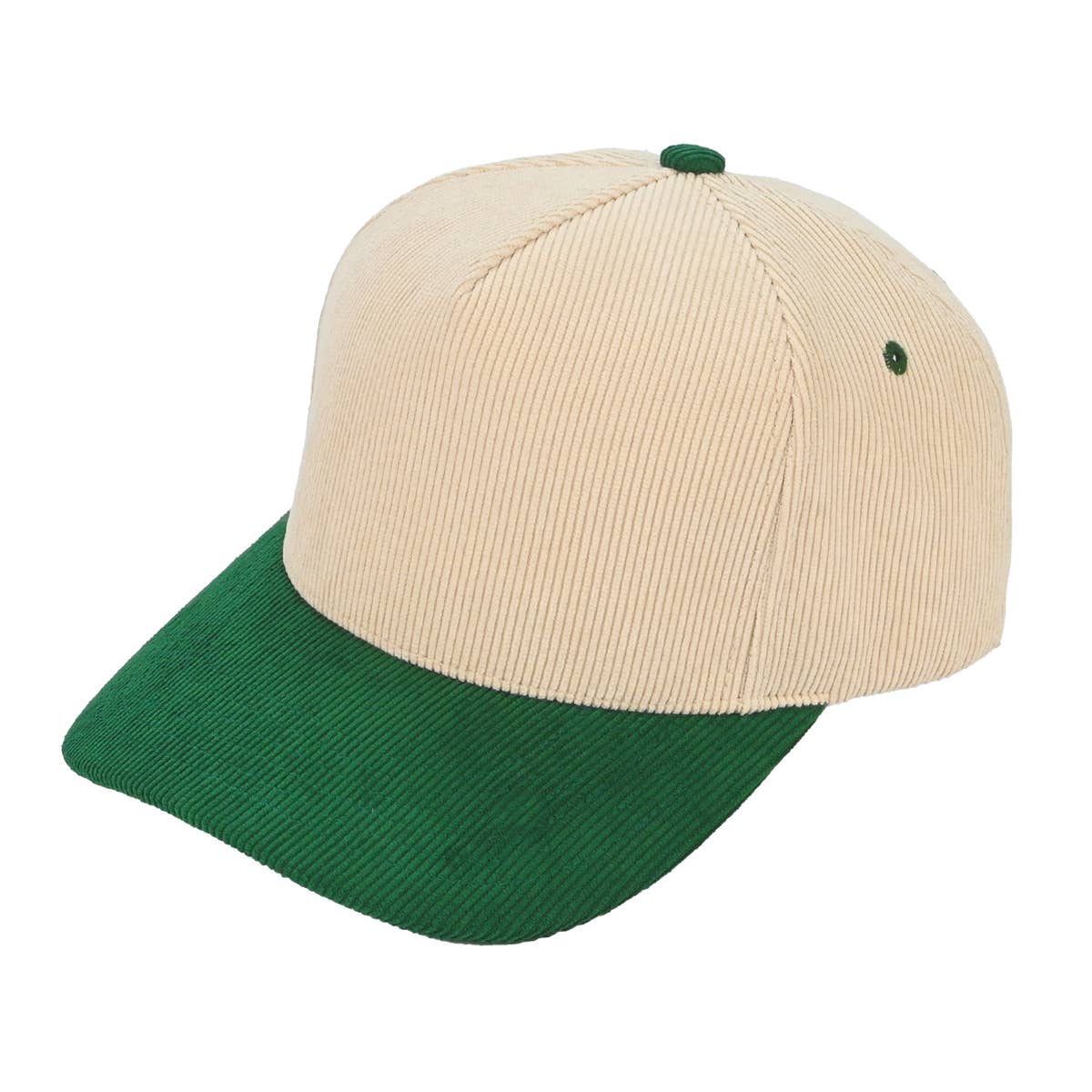 Frem - Wholesale Baseball Cap - Unisex - Corduroy Color Block Baseball Cap Hat2