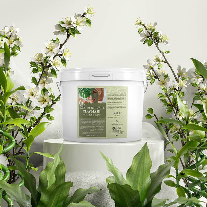 The Midwest Sea Salt Company - Wholesale Skincare Face Mask - Calcium Bentonite Clay Mask - 10lbs (128oz)