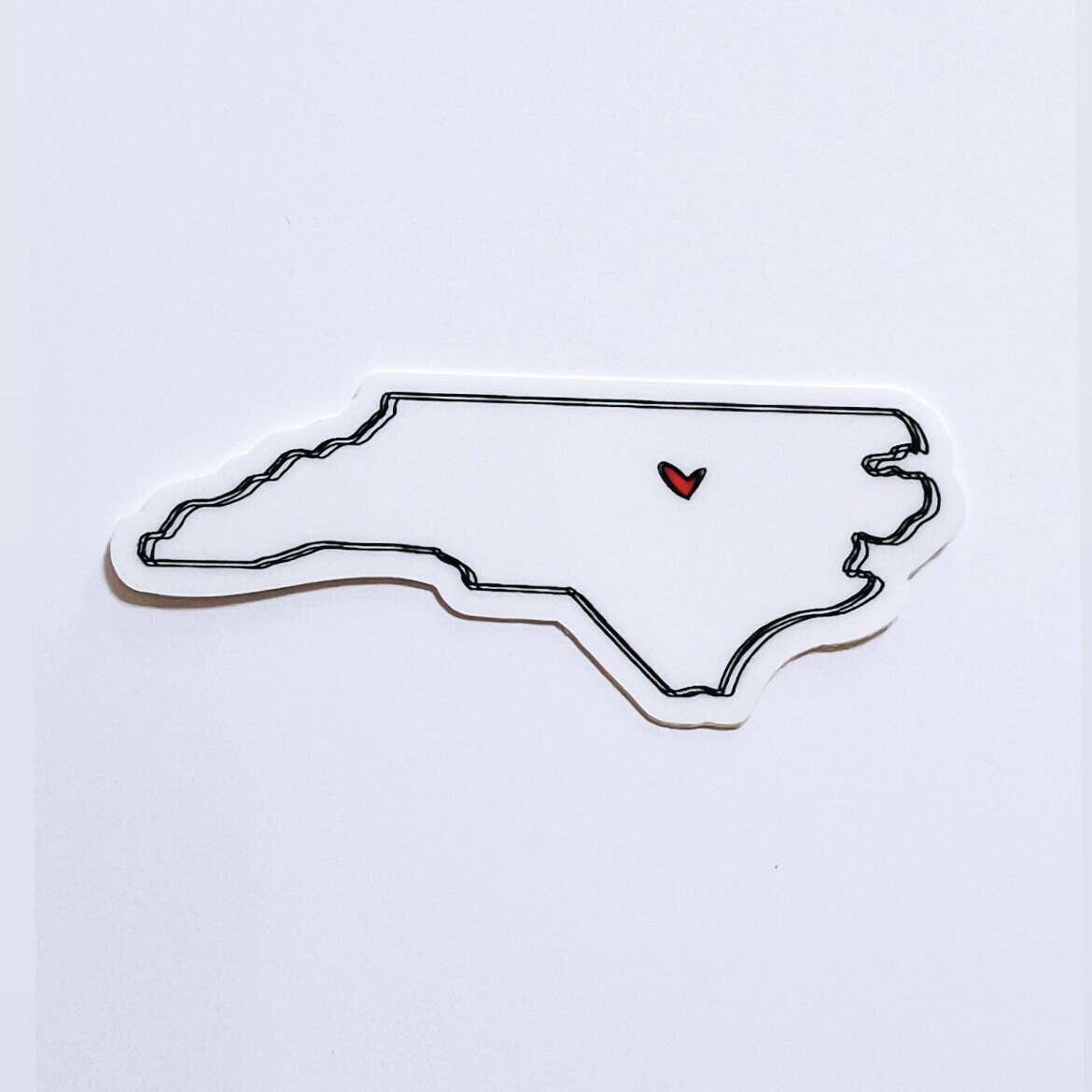Positively North Carolina - Wholesale Sticker - North Carolina Heart Travel & Road Trip Stickers4