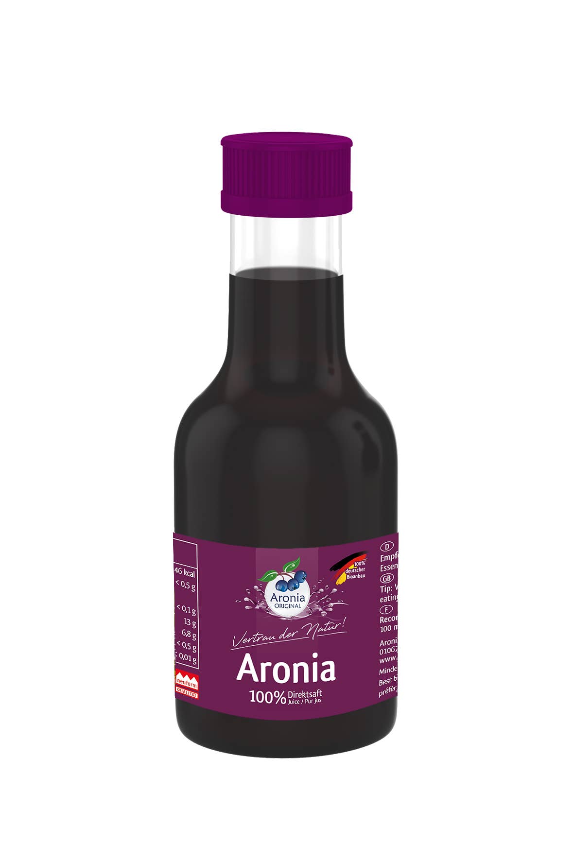 Aronia ORIGINAL - Vendita all'ingrosso Succhi di frutta - Aronia biologica 100% succo diretto 0,1l
