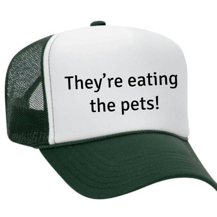 Estão a comer animais de estimação! Chapéu de Caminhoneiro por atacado de Inappropriate Trucker Hats