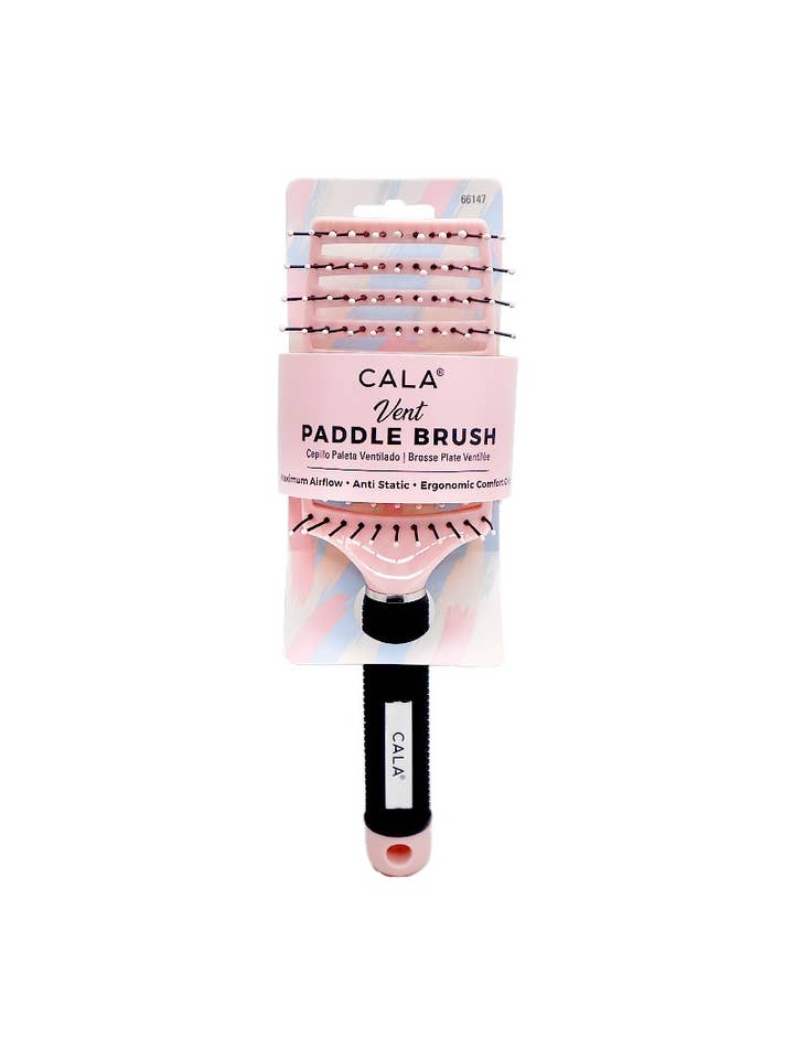 CALA 66147 Pink Vent Paddle Brush - 6 pcs for wholesale by PINEAPPLE Beauty