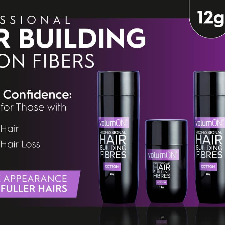 My Wholesale Warehouse - Vente Traitement contre la chute de cheveux/pour les cheveux fins - Fibres capillaires Volumon, coton, 28 g, pour hommes et femmes3