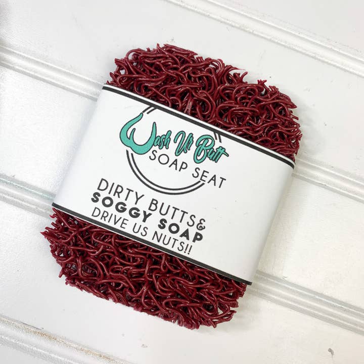 Soap Seat | Cranberry | Soap Saver for wholesale by Wash Ur Butt Soap Bar