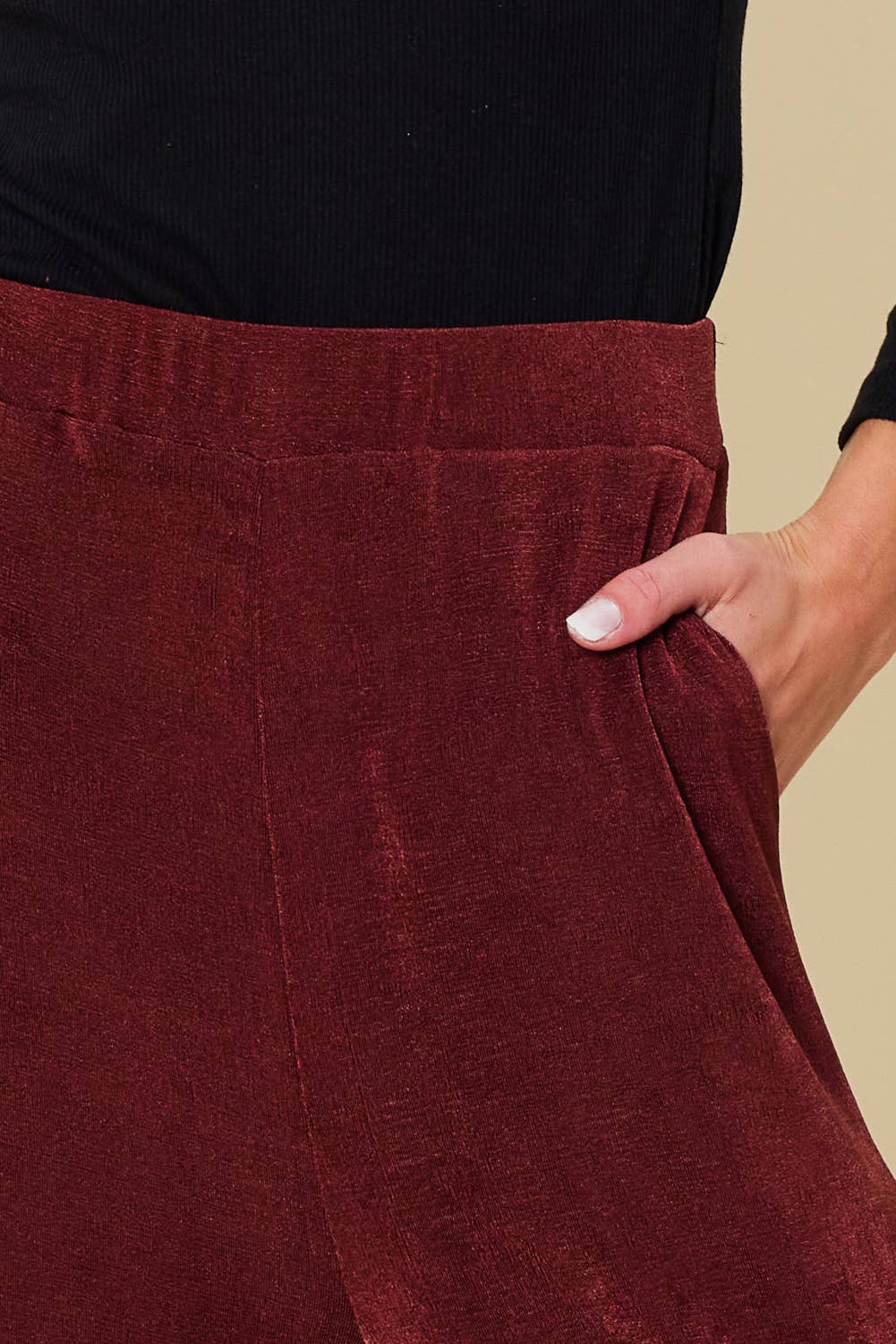 FSL Apparel - Wholesale Pants - Women's - SP7053 - WIDE LEG LONG PANTS WITH ELASTIC WAIST BAND5