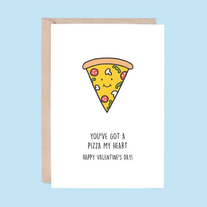 Valentine's Day Card: Pizza My Heart | Pizza for wholesale by Hey Hunny