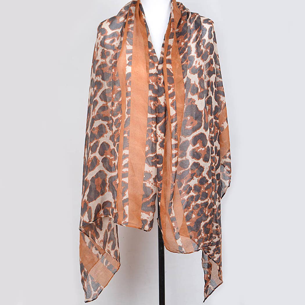 BROWN Camo Printed Unique Scarf for wholesale on Faire1