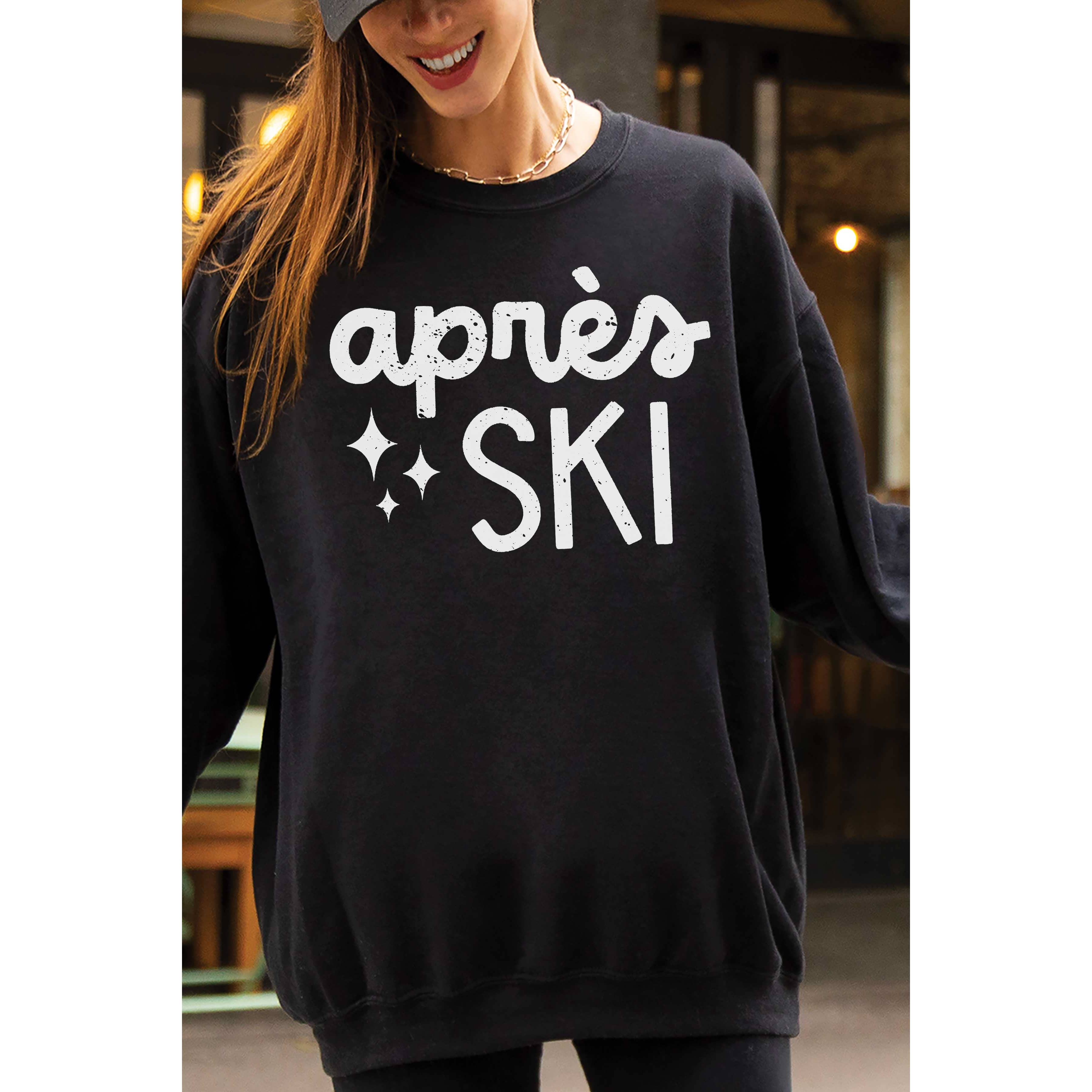 A. BLUSH CO - Wholesale Graphic Sweatshirt - Women's - APRES SKI Oversized Graphic Sweatshirt0