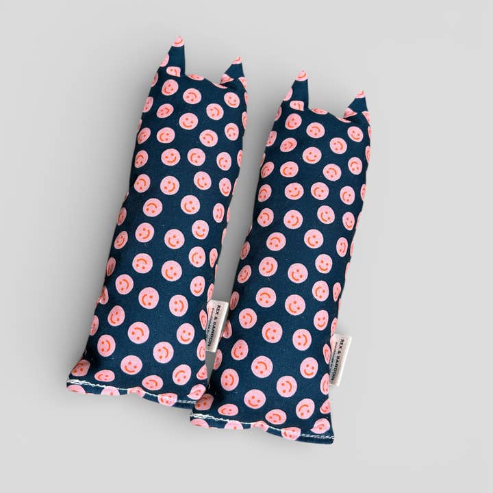 Happy Face Jumbo Cat Kicker Toy with Perky Ears for wholesale by Rex & Bandon