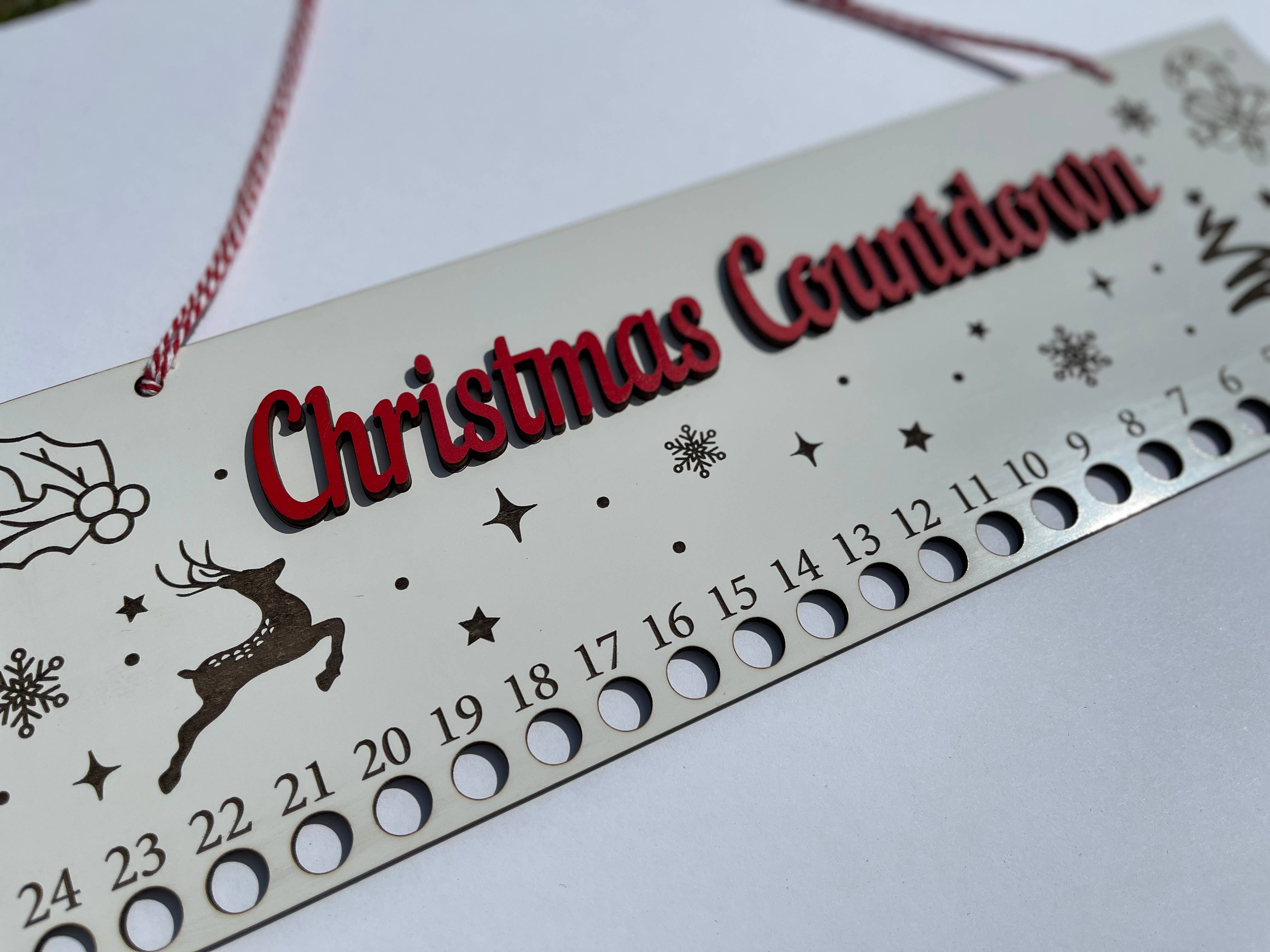 Deer Custom Designs - Wholesale Advent Calendar - Candy Cane Christmas Countdown Advent Calendar Sign9