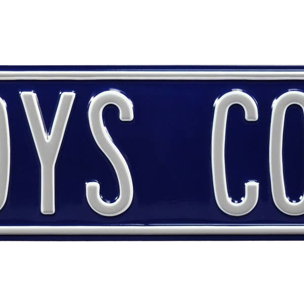 Letrero de calle de acero estampado COWBOYS COUNTRY para venta al por mayor de Authentic Street Signs