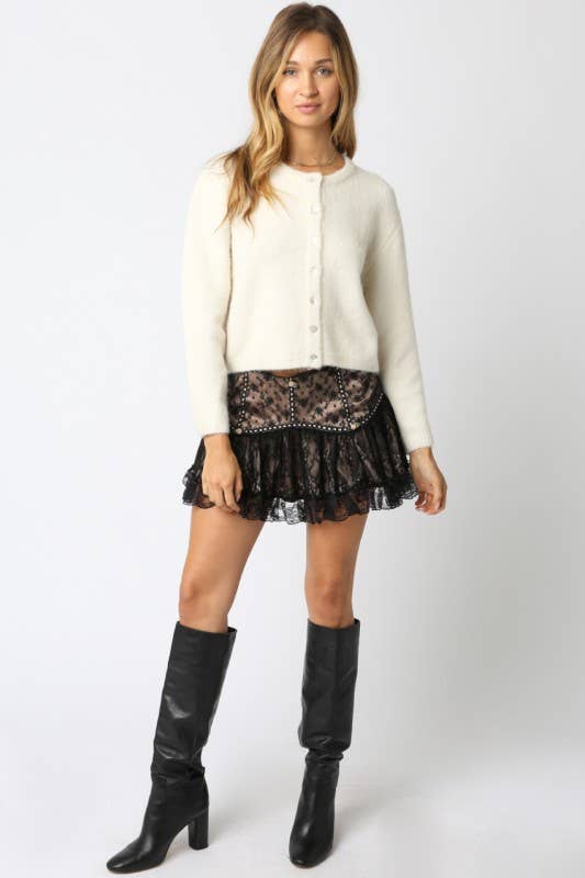 Olivaceous - Wholesale Knit Top - Women's - Lucy Button Knit Top8