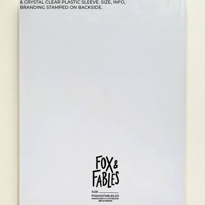 Fox & Fables – wholesale Art print – 5x7 Art Print - Spring Frog