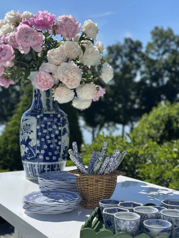 The Enchanted Home – Großhandel Besteckset – Fünfteiliges Besteckset Chinoiserie in Blau2