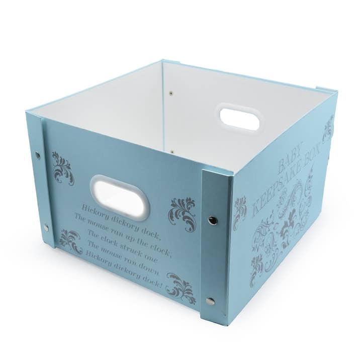 Robert Frederick Ltd – wholesale Keepsake box – Child & baby – Baby Keepsake Collapsible Storage Box – Hickory, Dickory Dock1