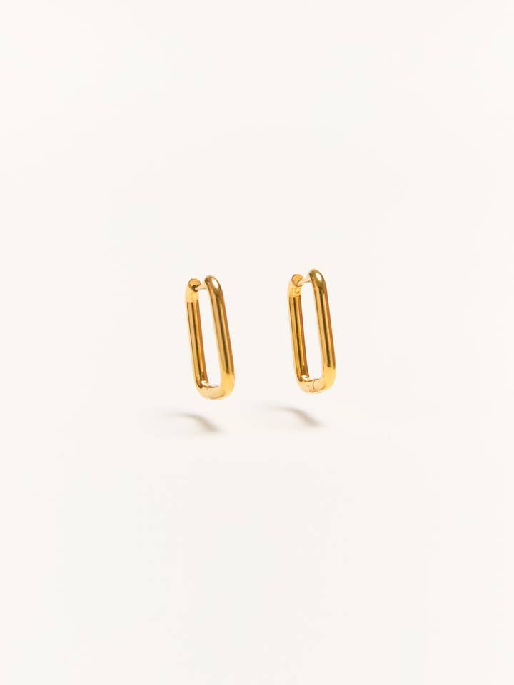 Paloma - Rectangle Hoop Earrings for wholesale by Palas