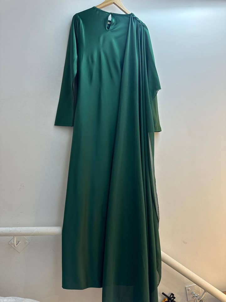 LORIANE - Wholesale Dress - Women's - 10612 Long satin dress2