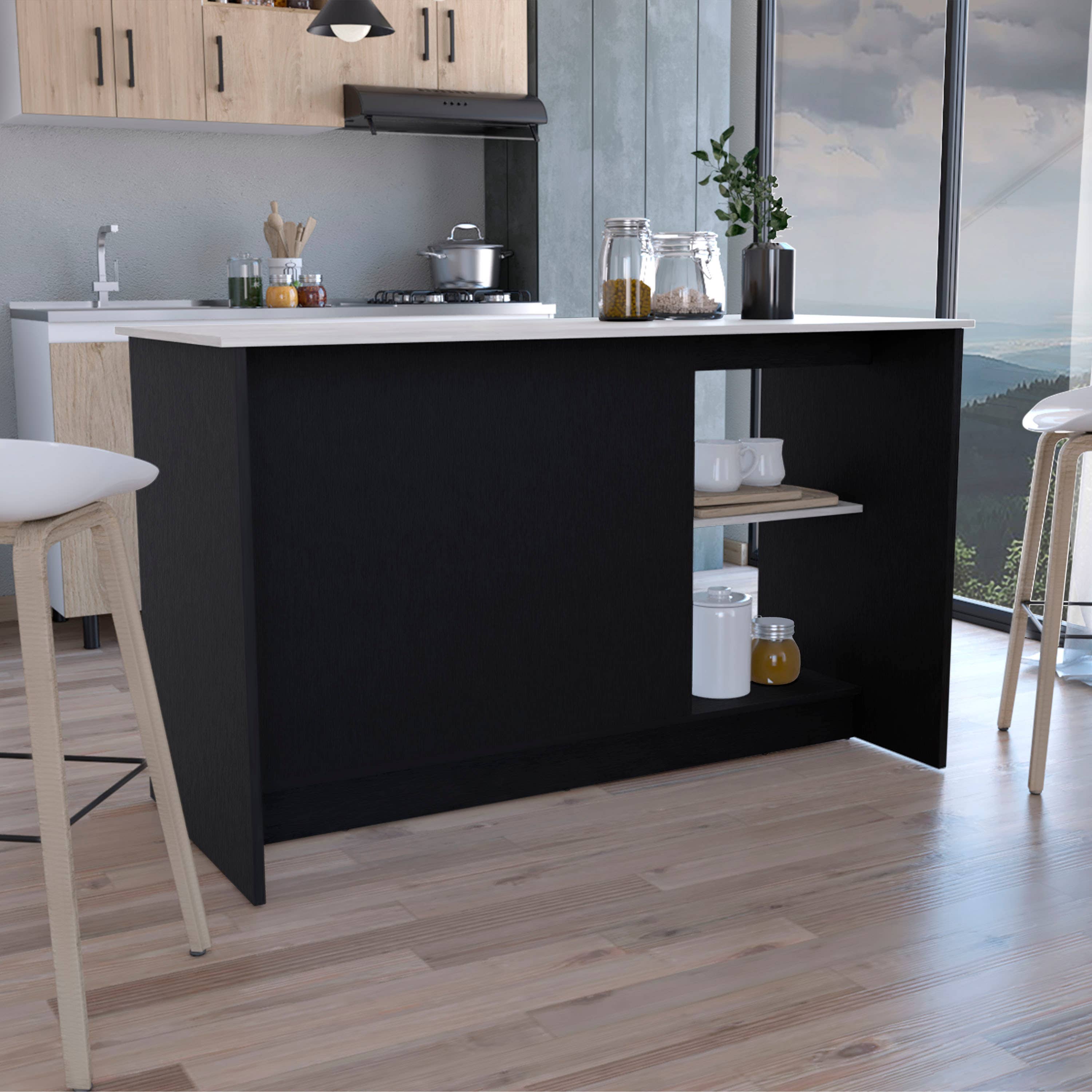 TUHOME FURNITURE - Vendita all'ingrosso Contenitori/Organizer da cucina - Isola da cucina Juniper22