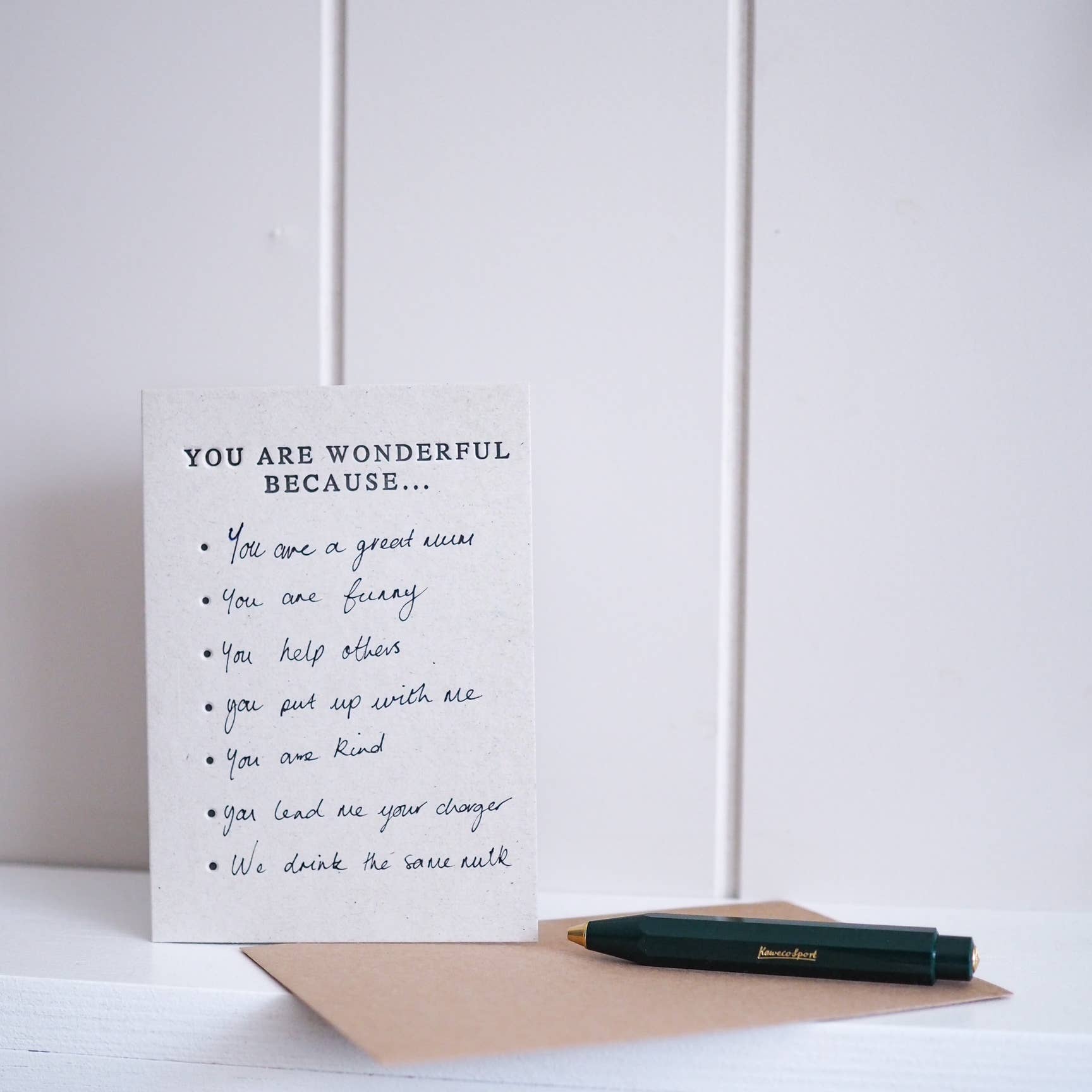 soch and co - Wholesale Love Card - You are wonderful fill in the blank letter press cards1