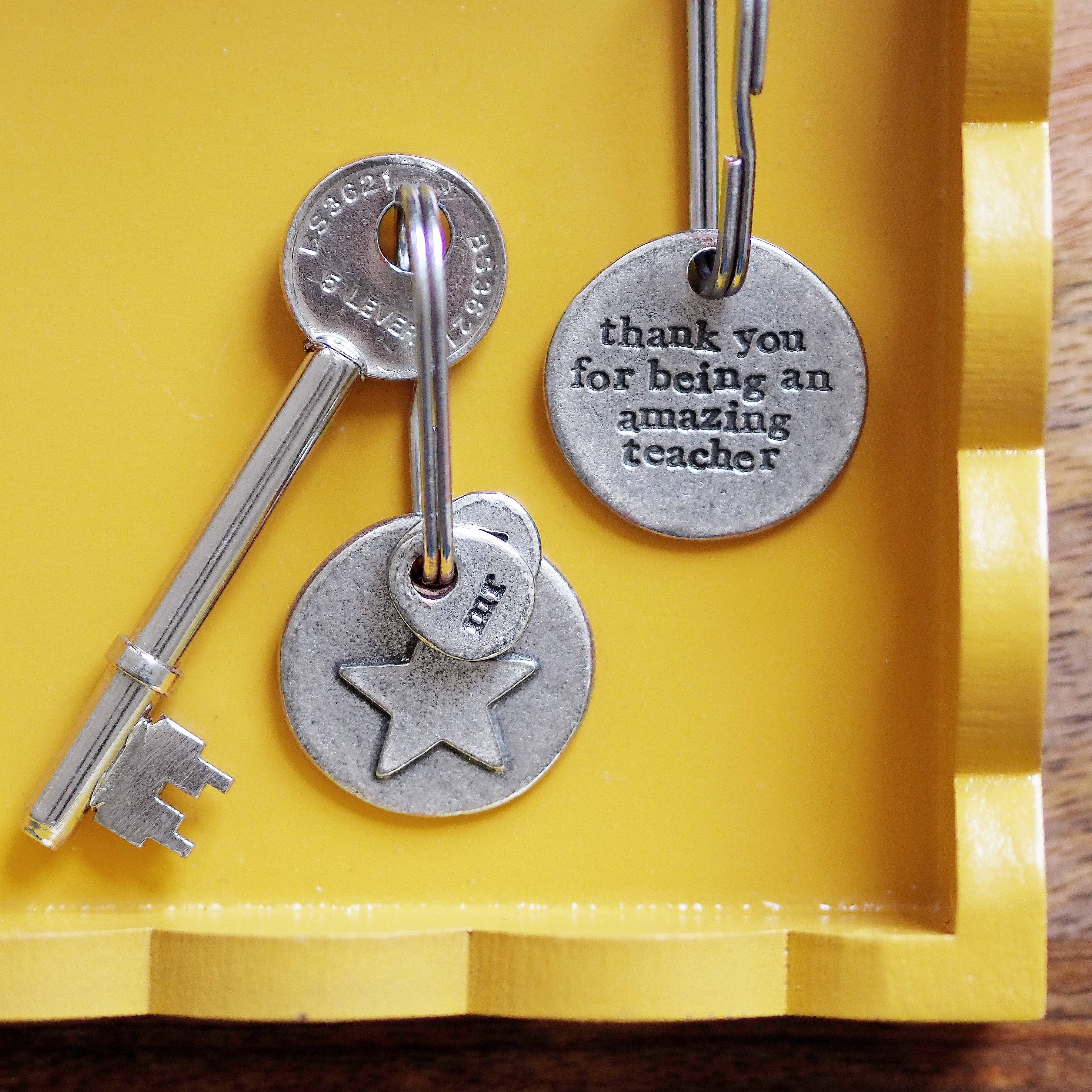 Kutuu - Wholesale Keychain - Unisex - 'Amazing Teacher' Star Keyring1