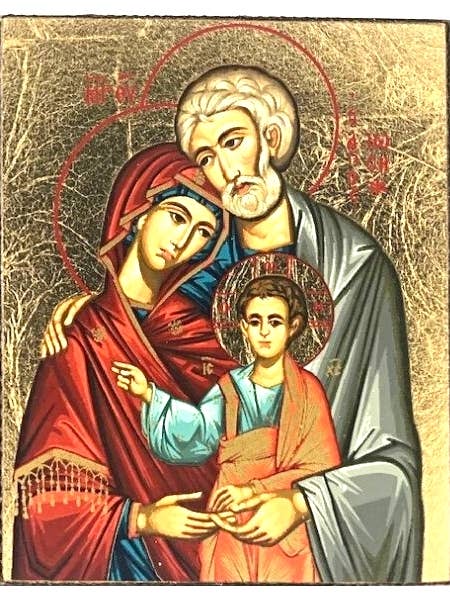 The Holy Family Silk Screen Icon Magnet for wholesale by The Art of the Icon