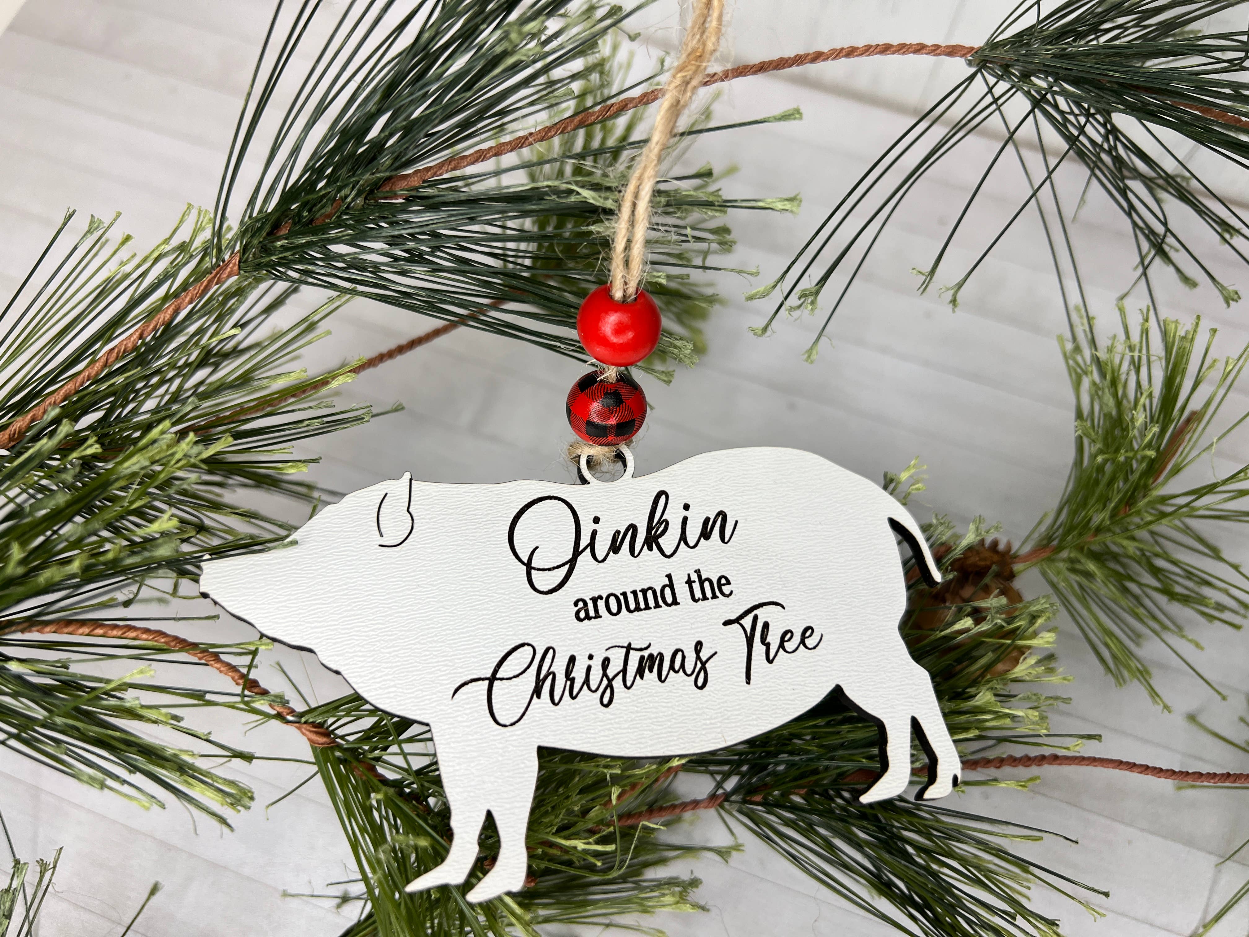 Lauren's Custom Creations - Wholesale Ornament - Farm Animal Christmas Ornaments - Cow, Pig, Chicken3