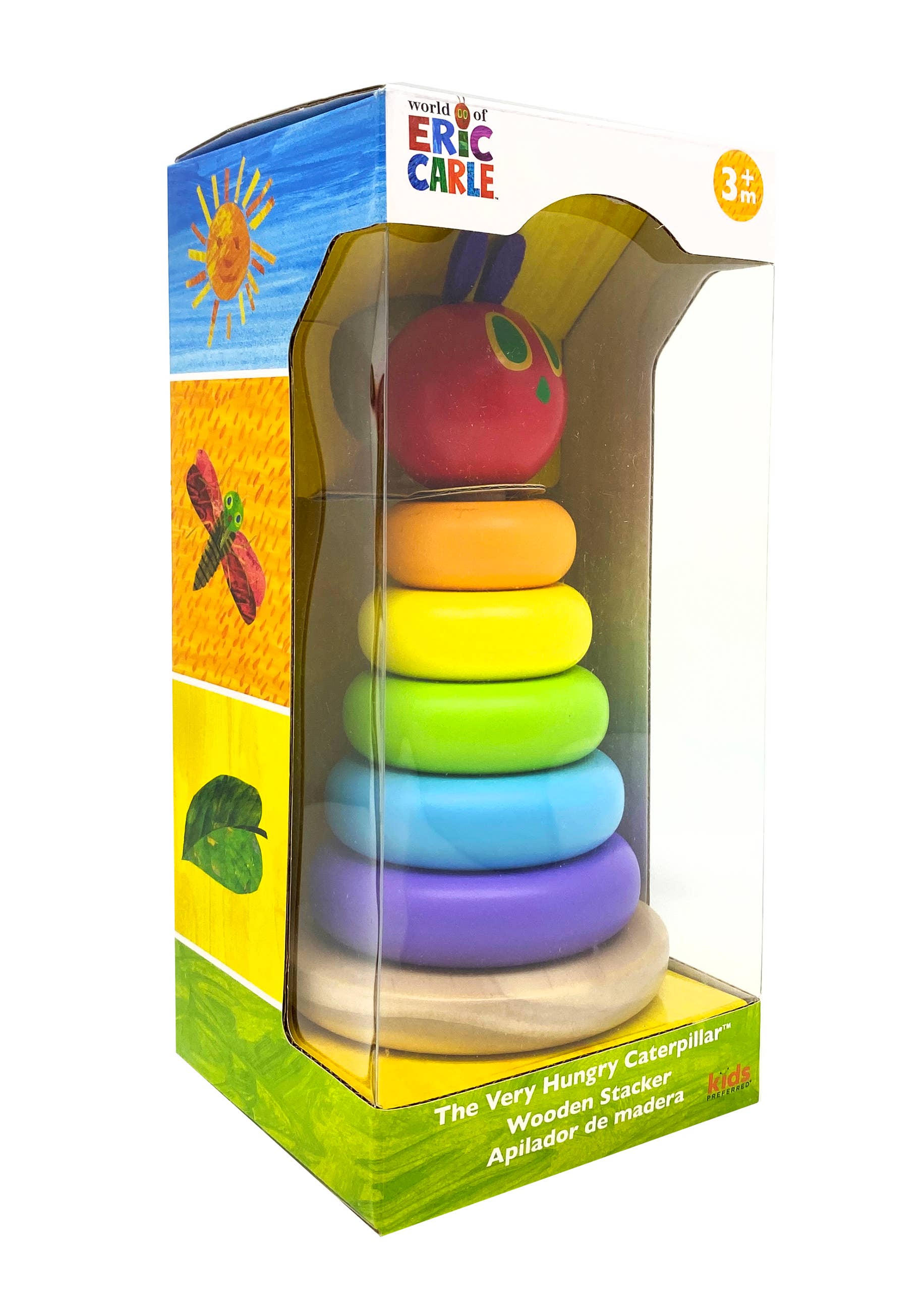 Kids Preferred - Vente Jeu d'anneaux à empiler – bébé - Empileur arc-en-ciel en bois EC VHC2