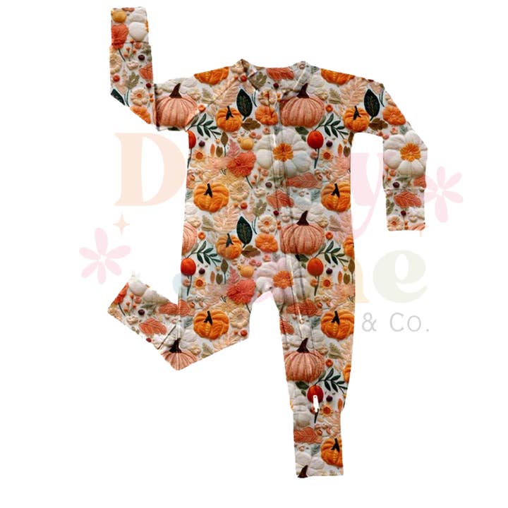 Fall Florals Bamboo Zippy for wholesale by Daisy Jane & Co