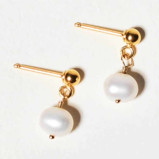 Pearl Drop Stud Earrings for wholesale by Loveable