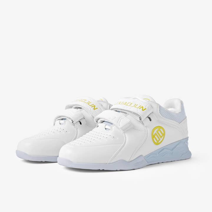 White LUXIAOJUN PowerPro I Weightlifting Shoes(White) for wholesale on Faire