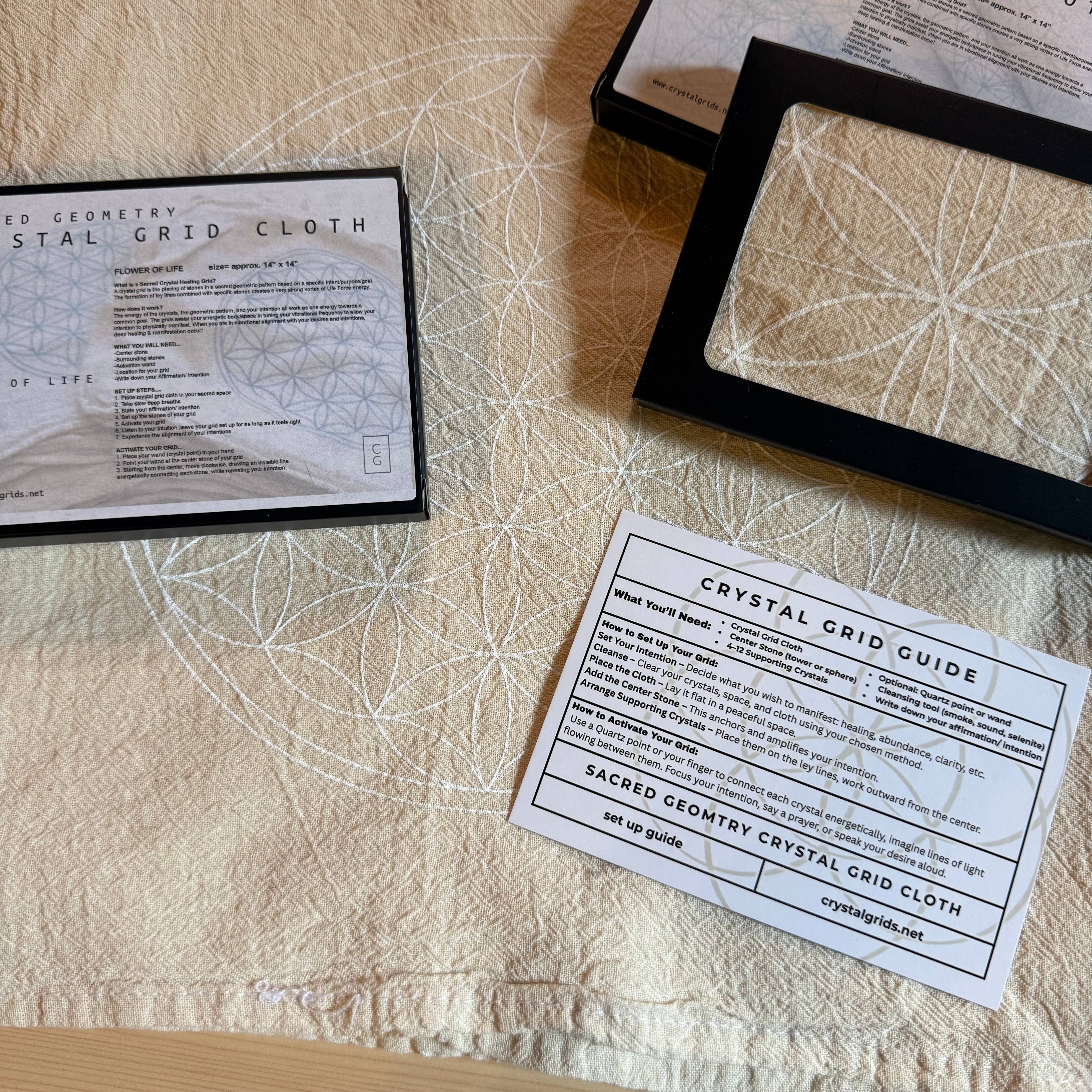 Crystal Grids - Wholesale Meditation Supplies - Sacred Geometry, Crystal Grid, Alter Cloth, retail-ready1