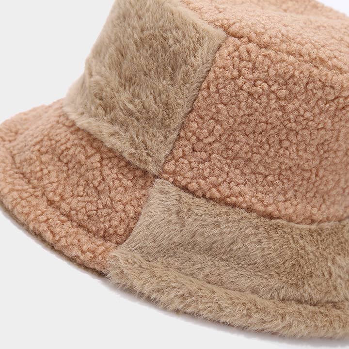 Dipped Shop - Wholesale Bucket hat – Women's - Trendy Color Block Thermal Wool Bucket Hat DP25G7426
