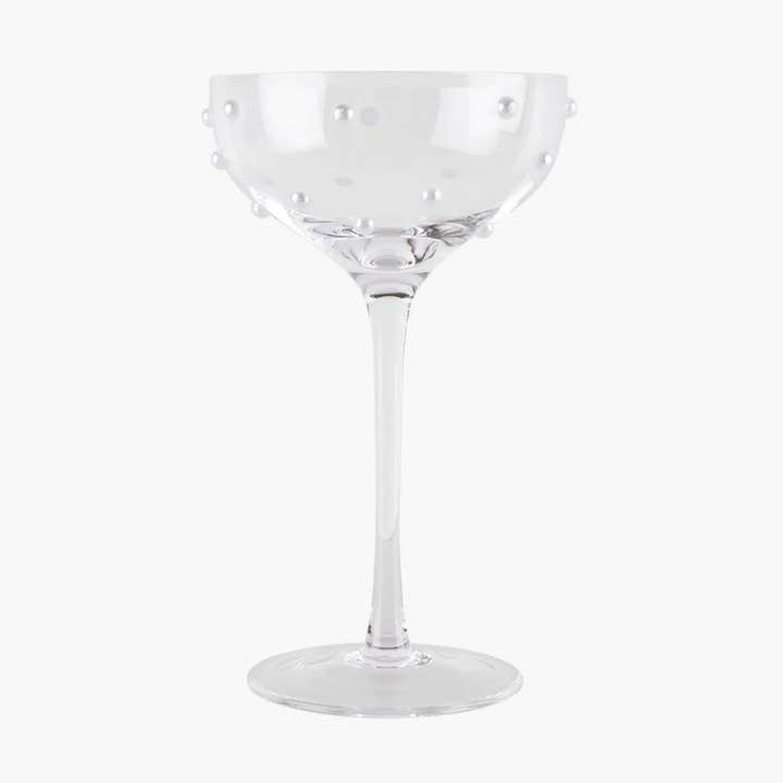 Pearl Glass Coupe Spoon Club - Clear for wholesale by Lepelclub