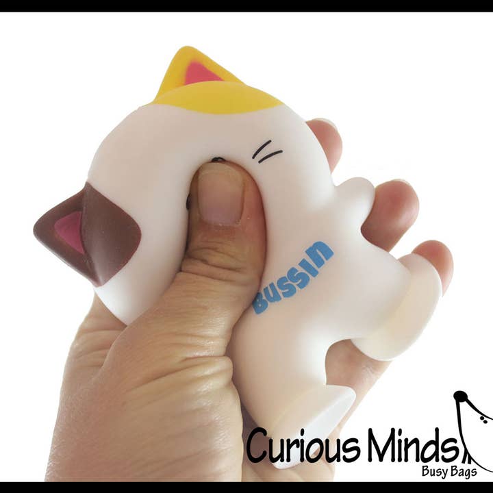 Curious Minds Toys - Wholesale Squishy Toy - Kids & Baby - 1 Stretchy Suction Foot Cat Sand Filled - Kitty Lover Sensor3